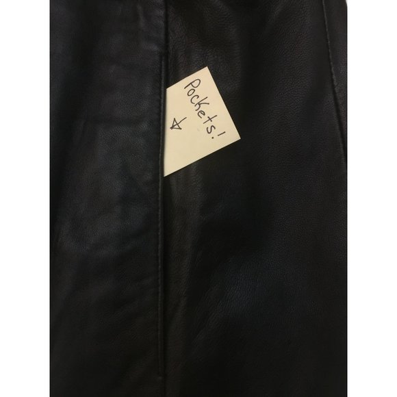 Women's Preswick & Moore Black Leather Jacket Size S - Picture 6 of 13